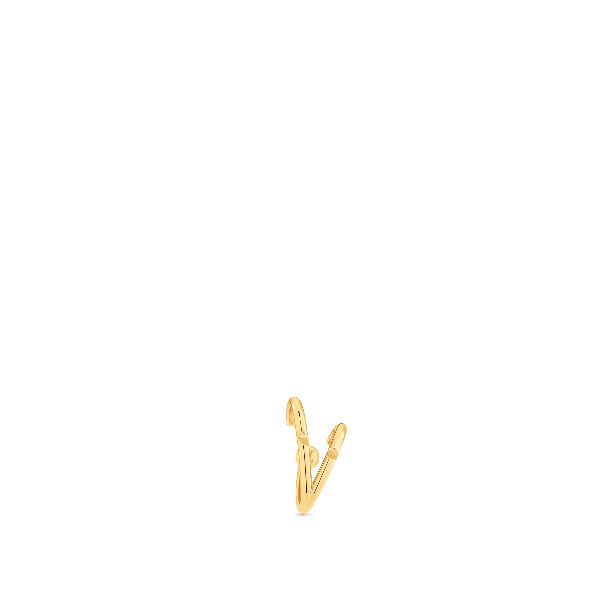 LV Volt Upside Down Ear Cuff, Yellow Gold - Per Unit - Jewelry - Categories  | LOUIS VUITTON ®